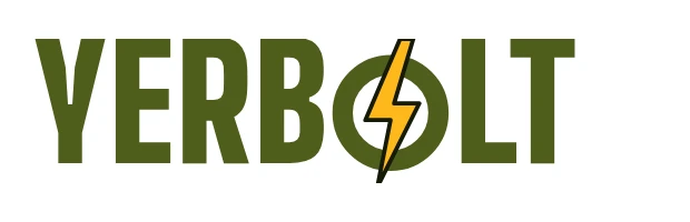 Logo de YERBOLT: la palabra con un rayo amarillo que atraviesa la O